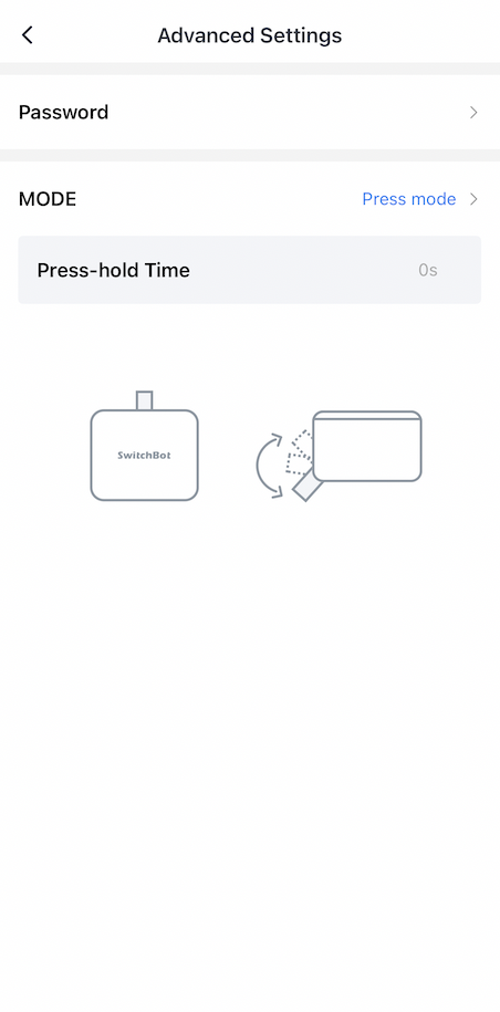 SwitchBot Bot - Press Mode