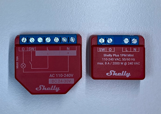 Vergleich Shelly Plus 1PM und Shelly Plus 1PM Mini