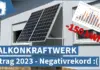 Balkonkraftwerk Ertrag 2023 – Zahlen, Daten, Fakten