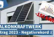Balkonkraftwerk Ertrag 2023 – Zahlen, Daten, Fakten
