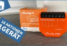 Shelly i4 Gen3 – Steuere bis zu 16 Smart Home Aktionen per Knopfdruck